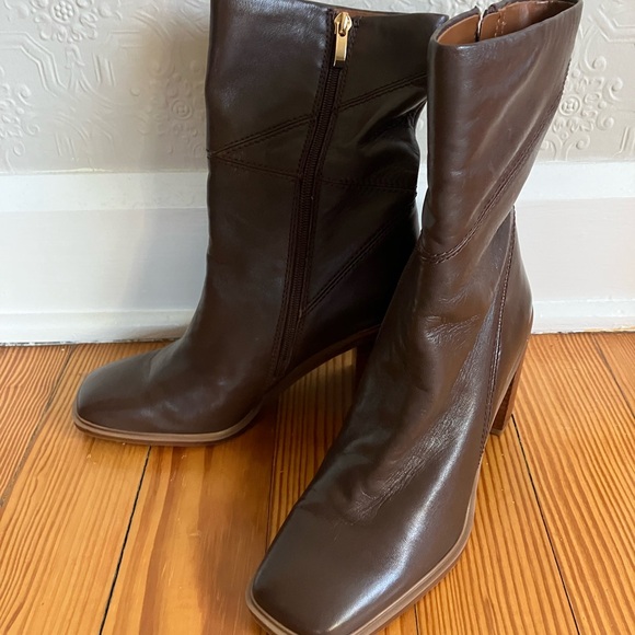 Franco Sarto Stevie brown mid calf boots - Picture 3 of 8